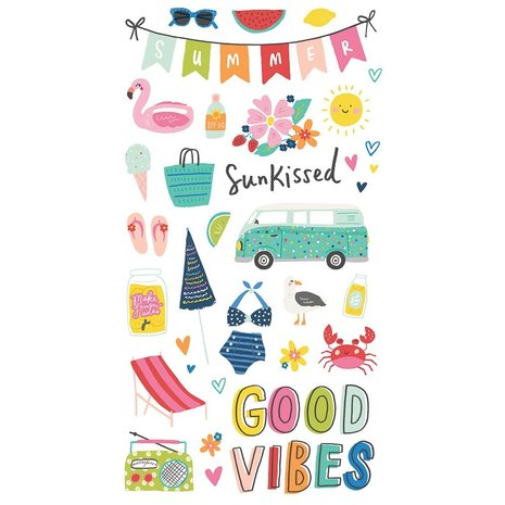 Simple Stories Sunkissed Chipboard (15115) (DISCONTINUED)