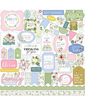 Carta Bella Flora No.4 12x12 Inch Element Sticker (CBFLN135014) (OUTLET)