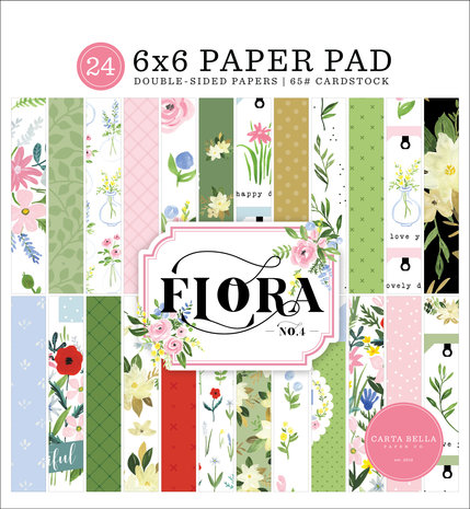 Carta Bella Flora No.4 6x6 Inch Paper Pad (CBFLN135023) (OUTLET)