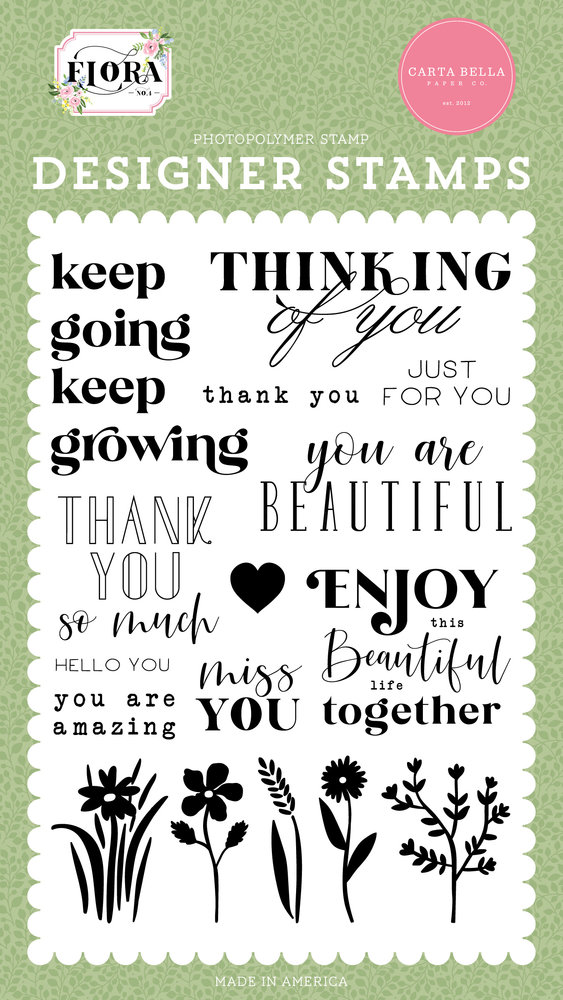 Carta Bella Keep Going Clear Stamps (CBFLN135040) (OUTLET)