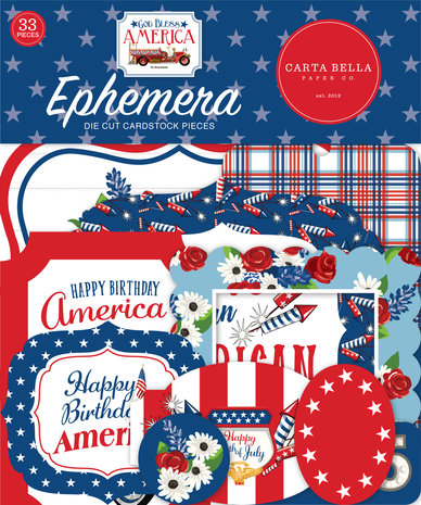 Carta Bella God Bless America Ephemera (CBGBA136024) (OUTLET) Carta Bella God Bless America Ephemera (CBGBA136024) (OUTLET)