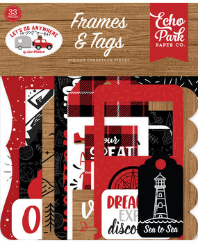 Echo Park Let's Go Anywhere Frames & Tags (LGA242025) (OUTLET)