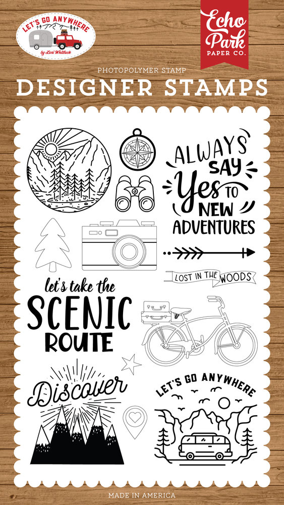 Echo Park New Adventures Clear Stamps (LGA242040) (OUTLET)