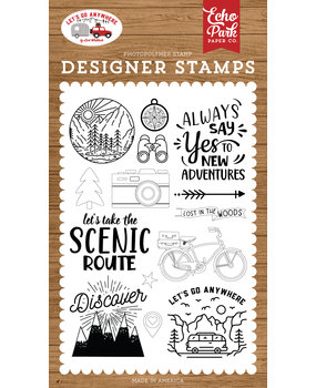 Echo Park New Adventures Clear Stamps (LGA242040) (DISCONTINUED)