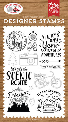 Echo Park New Adventures Clear Stamps (LGA242040) (OUTLET)