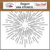 Echo Park Sunburst Stencil (LGA242033) (OUTLET)