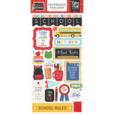 Echo Park I Love School Chipboard Phrases (SCH243022) (DISCONTINUED)