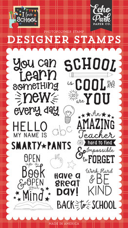 Echo Park School is Cool Clear Stamps (SCH243044) (OUTLET) Echo Park School is Cool Clear Stamps (SCH243044) (OUTLET)