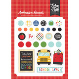 Echo Park I Love School Adhesive Brads (SCH243020) (OUTLET)