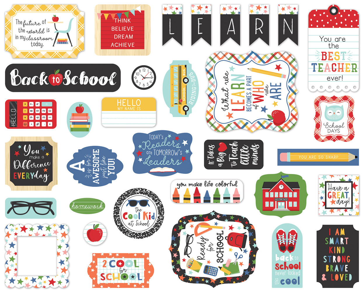 Echo Park I Love School Ephemera (SCH243024) (DISCONTINUED) Echo Park I Love School Ephemera (SCH243024) (DISCONTINUED)