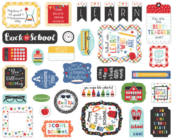 Echo Park I Love School Ephemera (SCH243024) (DISCONTINUED) Echo Park I Love School Ephemera (SCH243024) (DISCONTINUED)