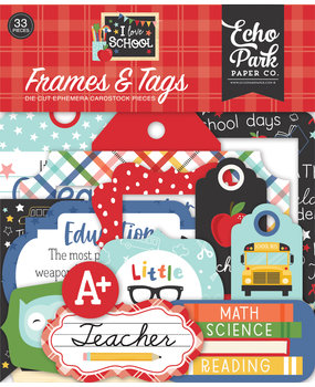 Echo Park I Love School Frames & Tags (SCH243025) (OUTLET)