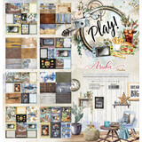 Memory Place Play! 12x12 Inch Journaling Cards Paper Pack (MP-60559) (OUTLET)