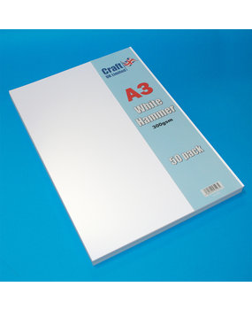 Craft UK A3 White Hammered Cardstock Pack (CUK2012) Craft UK A3 White Hammered Cardstock Pack (CUK2012)