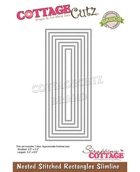Scrapping Cottage Nested Stitched Rectangles Slimline (CCB-082) (OUTLET) Scrapping Cottage Nested Stitched Rectangles Slimline (CCB-082) (OUTLET)
