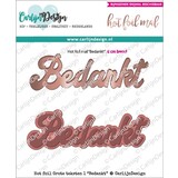 CarlijnDesign Hot Foil Grote Teksten Bedankt (CDHF-0009) (DISCONTINUED)