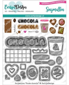 CarlijnDesign Dies Foute Chocola Chocolates (CDSN-0107) (DISCONTINUED)