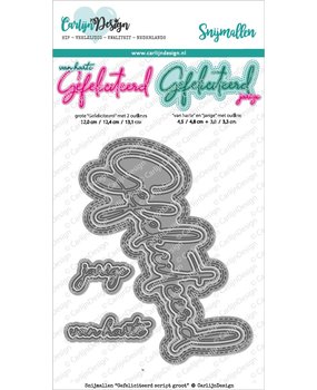 CarlijnDesign Dies Gefeliciteerd Script Groot (CDSN-0108) (DISCONTINUED)