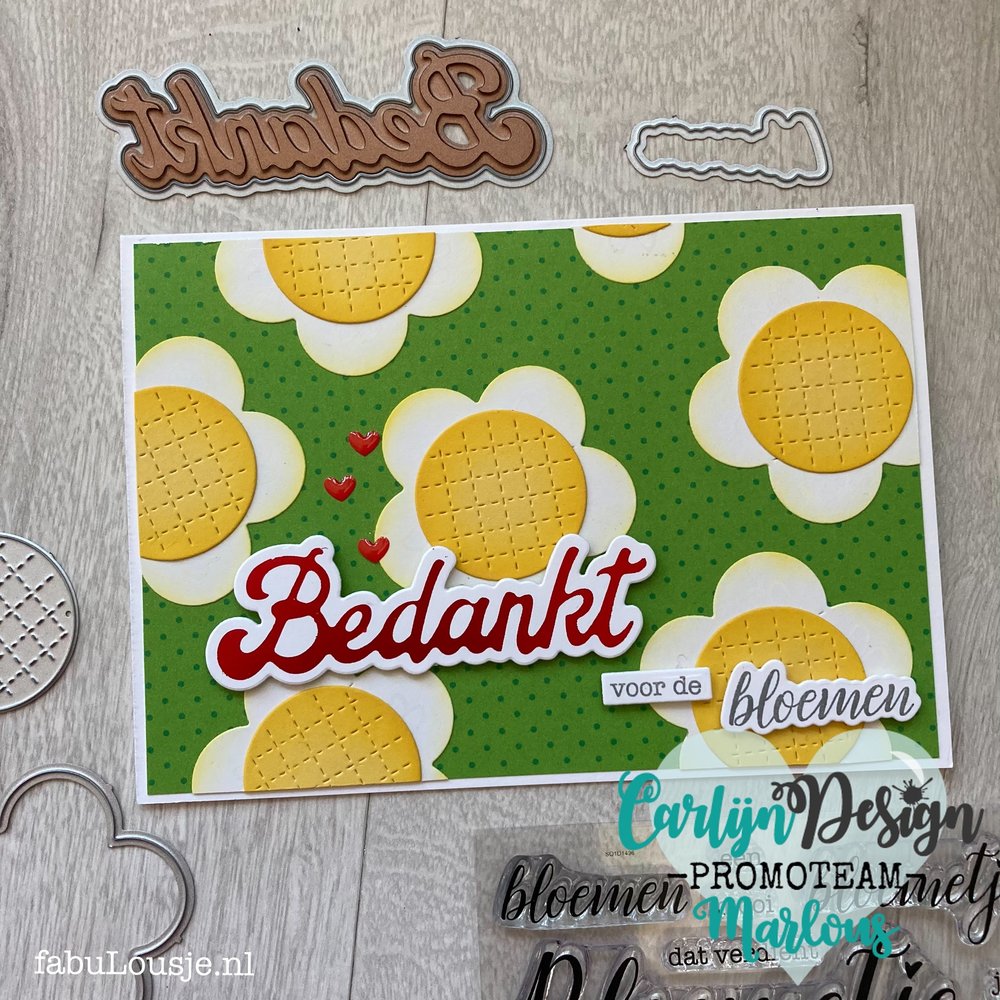 CarlijnDesign Hot Foil Grote Teksten Bedankt (CDHF-0009) (DISCONTINUED)