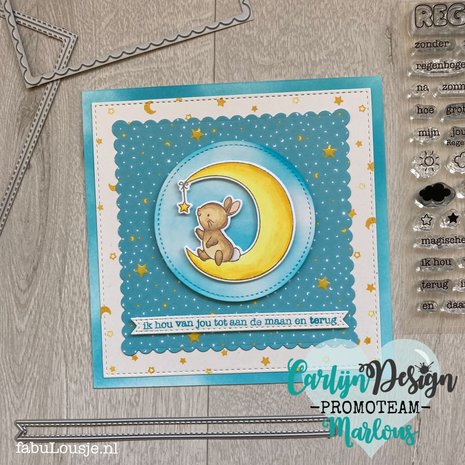 CarlijnDesign Clear Stamps Regenboog & Sterren (CDST-0062) (DISCONTINUED) CarlijnDesign Clear Stamps Regenboog & Sterren (CDST-0062) (DISCONTINUED)