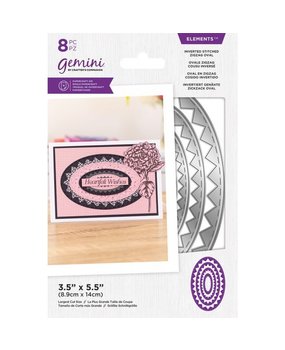 Gemini Inverted Stitched ZigZag Oval Elements Dies (GEM-MD-ELE-ISZO) (DISCONTINUED)