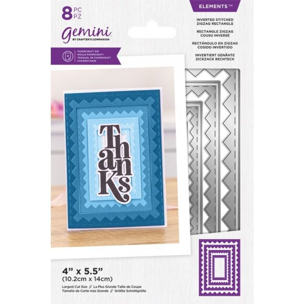 Gemini Inverted Stitched ZigZag Rectangle Elements Dies (GEM-MD-ELE-ISZR) (DISCONTINUED) Gemini Inverted Stitched ZigZag Rectangle Elements Dies (GEM-MD-ELE-ISZR) (DISCONTINUED)