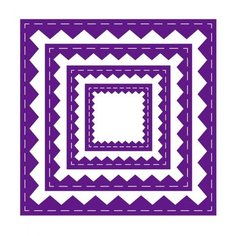 Gemini Inverted Stitched ZigZag Square Elements Dies (GEM-MD-ELE-ISZS) (DISCONTINUED)