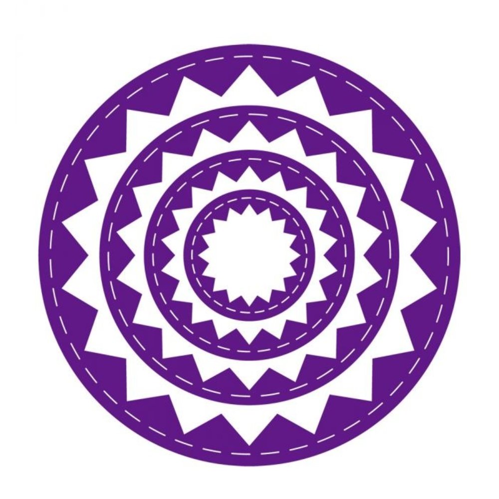 Gemini Inverted Stitched ZigZag Circle Elements Dies (GEM-MD-ELE-ISZC) (DISCONTINUED)