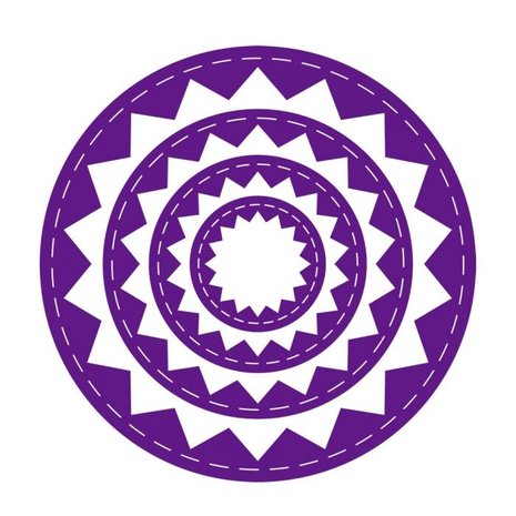 Gemini Inverted Stitched ZigZag Circle Elements Dies (GEM-MD-ELE-ISZC) (DISCONTINUED)