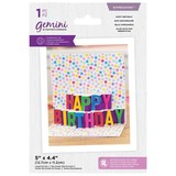 Gemini Shaped Pop Out Happy Birthday Expressions Dies (GEM-MD-EXP-POHA) (DISCONTINUED)