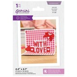 Gemini Shaped Pop Out With Love Expressions Dies (GEM-MD-EXP-POWL) (DISCONTINUED)