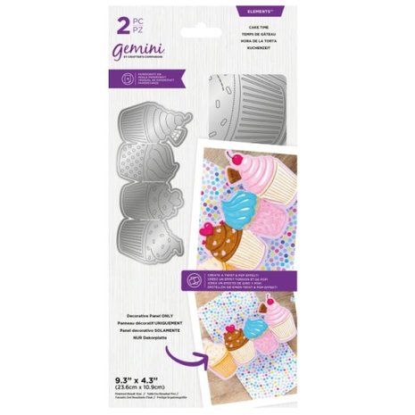 Gemini Cake Time Elements Dies (GEM-MD-ELE-CAKTI) (OUTLET)