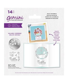 Gemini Enjoy the Bubbles Stamp & Die (GEM-STD-ENJBUB) (DISCONTINUED)