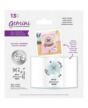 Gemini Secret Garden Stamp & Die (GEM-STD-SECGAR) (DISCONTINUED)