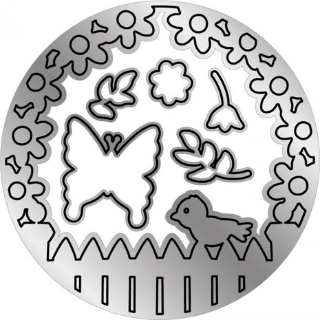 Gemini Secret Garden Stamp & Die (GEM-STD-SECGAR) (OUTLET)