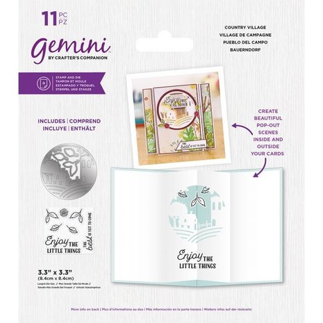 Gemini Country Village Stamp & Die (GEM-STD-COUVIL) (DISCONTINUED) Gemini Country Village Stamp & Die (GEM-STD-COUVIL) (DISCONTINUED)