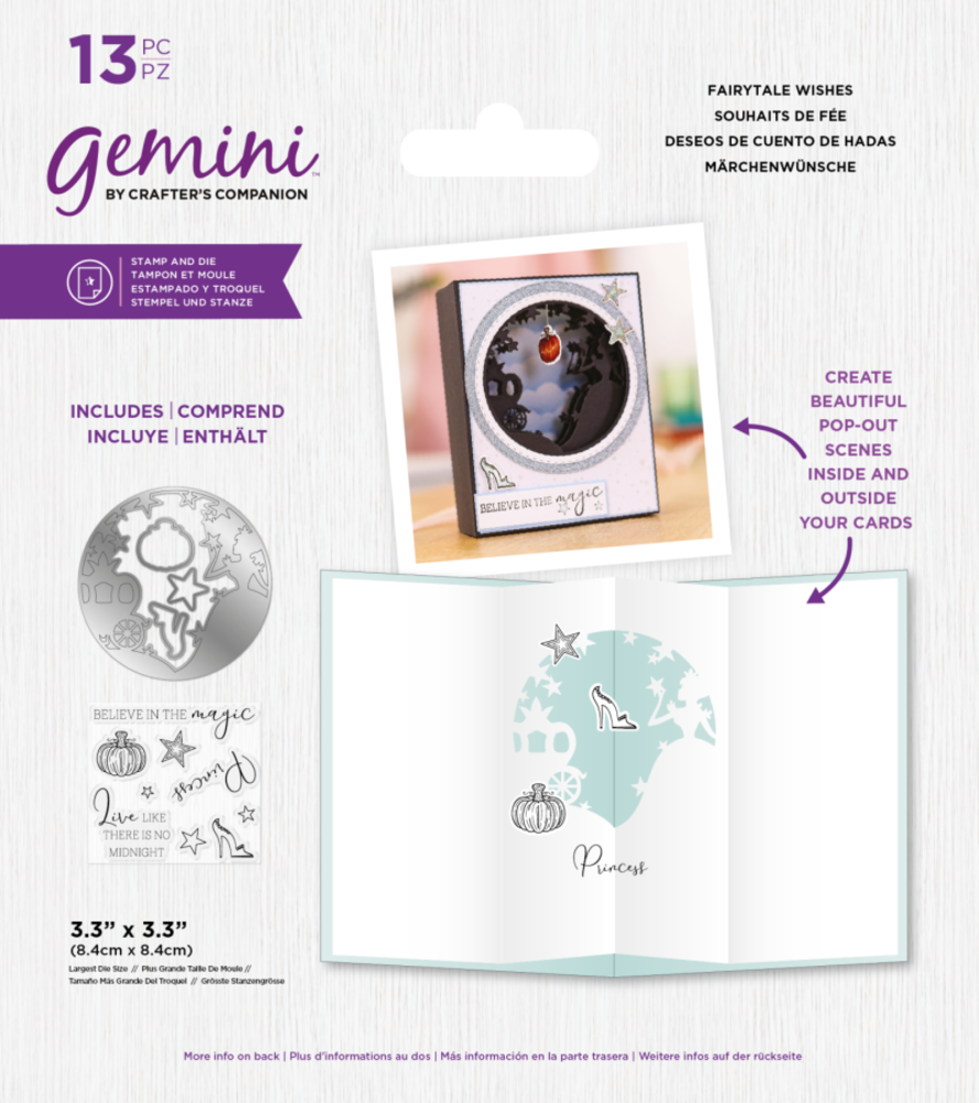 Gemini Fairytale Wishes Stamp & Die (GEM-STD-FAIWIS) (DISCONTINUED) Gemini Fairytale Wishes Stamp & Die (GEM-STD-FAIWIS) (DISCONTINUED)