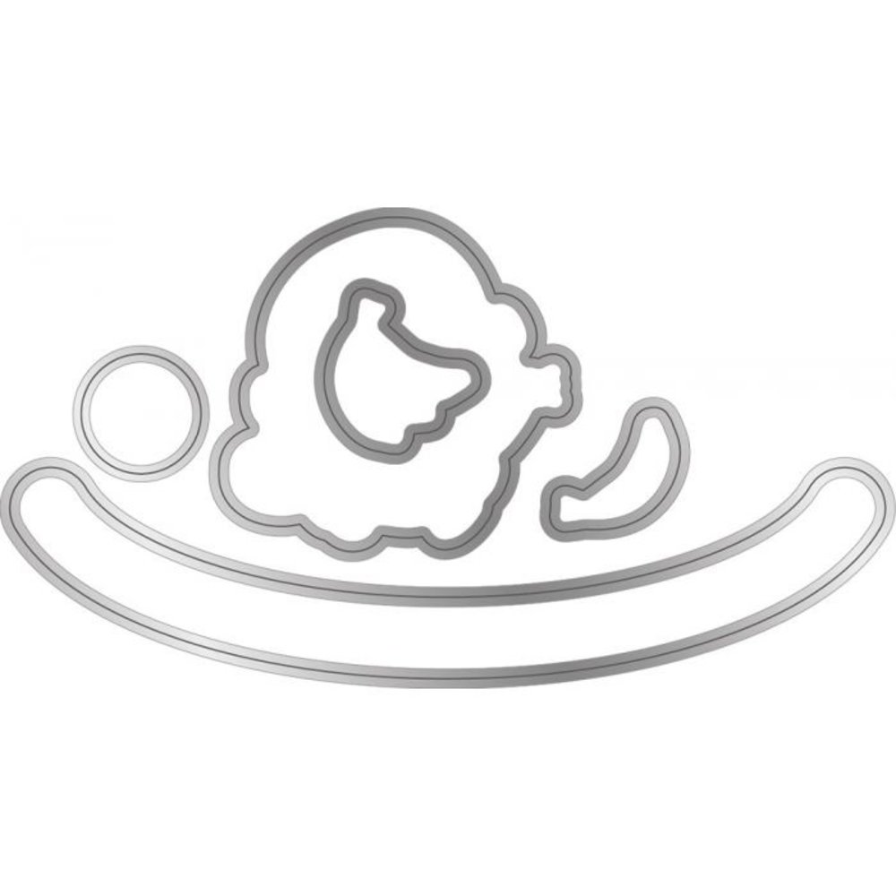 Gemini Go Bananas Stamp & Die (GEM-STD-PSGOBA) (OUTLET)