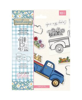 Crafter's Companion Farmhouse Enjoy The Ride Stamp & Die (NG-FH-STD-ETRI) (OUTLET)