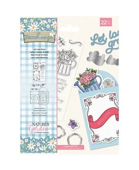 Crafter's Companion Farmhouse Let Love Grow Stamp & Die (NG-FH-STD-LLGR) (OUTLET)