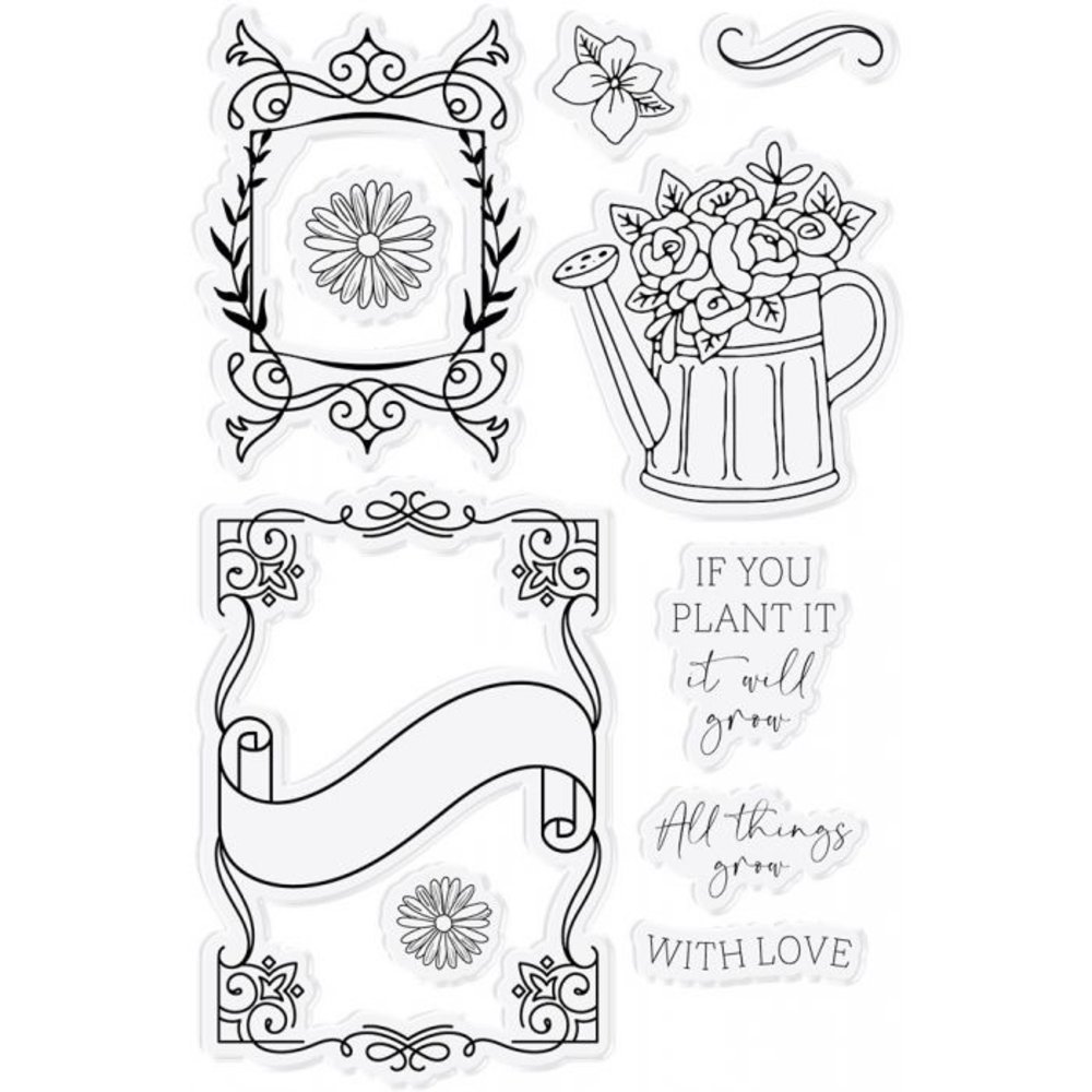 Crafter's Companion Farmhouse Let Love Grow Stamp & Die (NG-FH-STD-LLGR) (OUTLET)