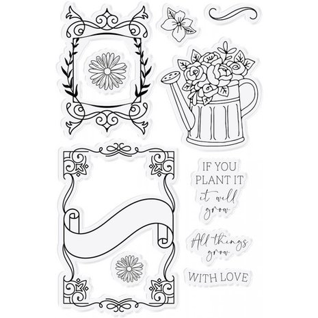 Crafter's Companion Farmhouse Let Love Grow Stamp & Die (NG-FH-STD-LLGR) (OUTLET)