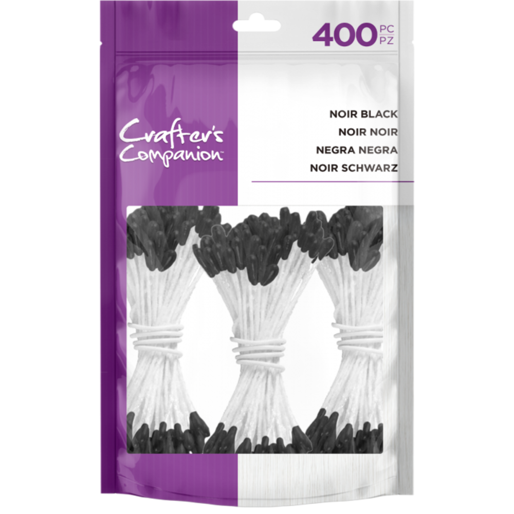Crafter's Companion Noir Black Flower Stamens (400pcs) (CC-STAMEN-BLA) (OUTLET)