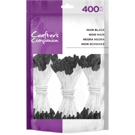 Crafter's Companion Noir Black Flower Stamens (400pcs) (CC-STAMEN-BLA) (OUTLET)