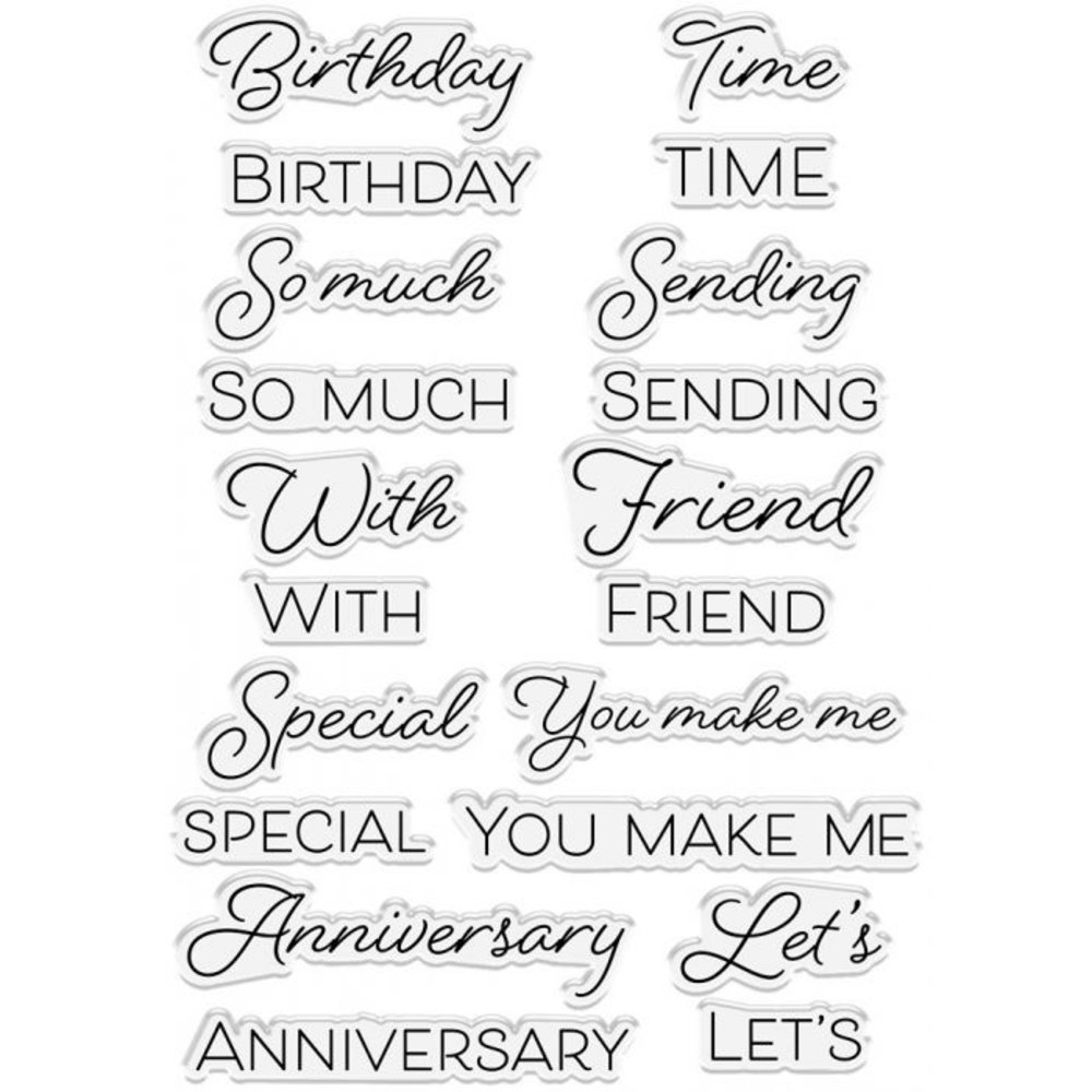 Crafter's Companion Celebration Sentiments Clear Stamps (CC-ST-CA-CELSE) (OUTLET) Crafter's Companion Celebration Sentiments Clear Stamps (CC-ST-CA-CELSE) (OUTLET)