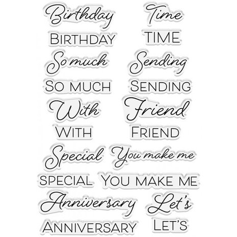 Crafter's Companion Celebration Sentiments Clear Stamps (CC-ST-CA-CELSE) (OUTLET) Crafter's Companion Celebration Sentiments Clear Stamps (CC-ST-CA-CELSE) (OUTLET)