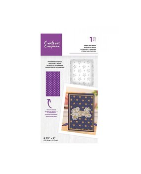 Crafter's Companion Stars and Spots Patterned Stencils (CC-STEN-STARSP) (OUTLET)