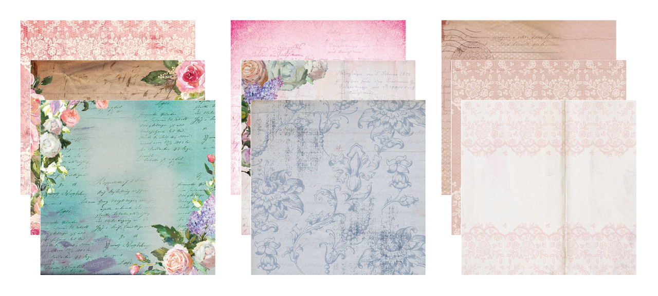 Crafter's Companion Letters From The Heart 12x12 Inch Paper Pad (S-LFTH-PAD12) (OUTLET)