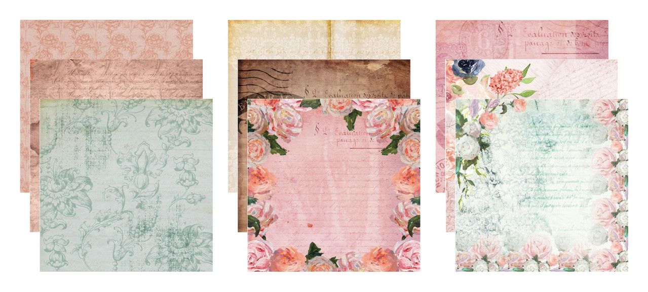 Crafter's Companion Letters From The Heart 12x12 Inch Paper Pad (S-LFTH-PAD12) (OUTLET)