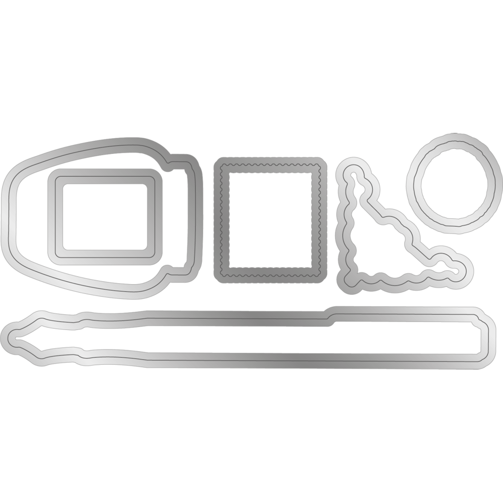 Crafter's Companion Letters from The Heart Traditional Postcard Stamp & Die (S-LFTH-STD-TRAP) (OUTLET)